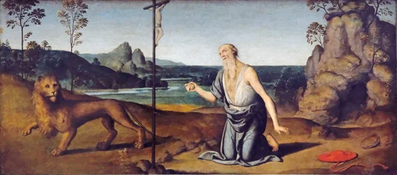 San Jerónimo en el desierto